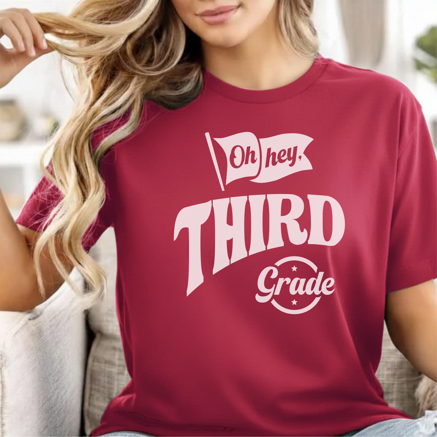 Custom Grade - Oh Hey, Third Grade unisex classic tee
