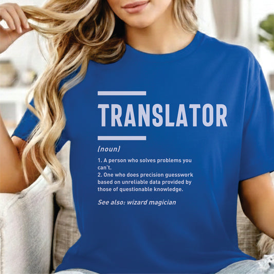 Custom Profession - Translator Definition unisex classic tee