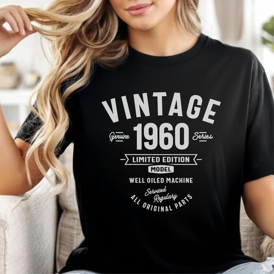 Custom Year - Vintage 1960 Limited Edition unisex classic tee