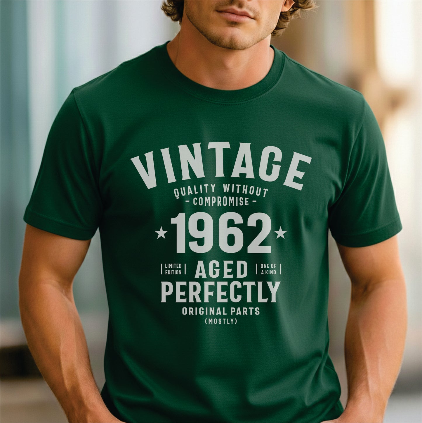 Custom Year - Vintage 1962 Aged Perfectly unisex classic tee