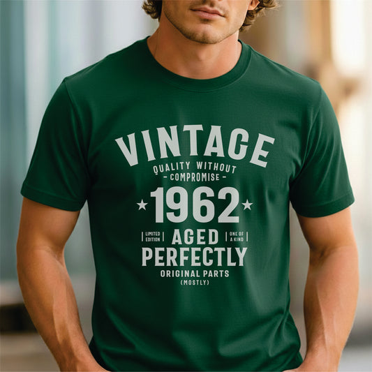 Custom Year - Vintage 1962 Aged Perfectly unisex classic tee