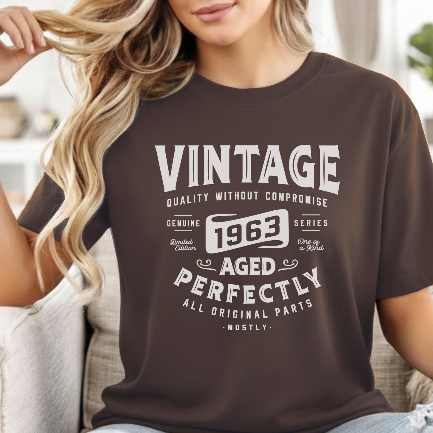 Custom Year - Vintage 1963 Aged Perfectly unisex classic tee