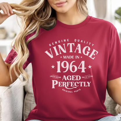 Custom Year - Vintage Made in 1964 Aged Perfectly unisex classic tee