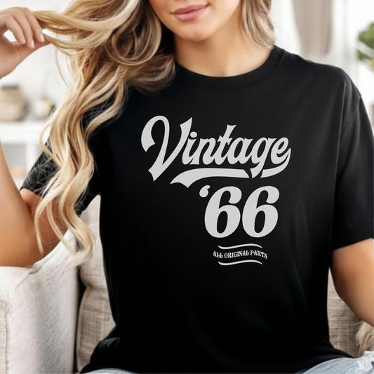Custom Year - Vintage 1966 All Original Parts unisex classic tee