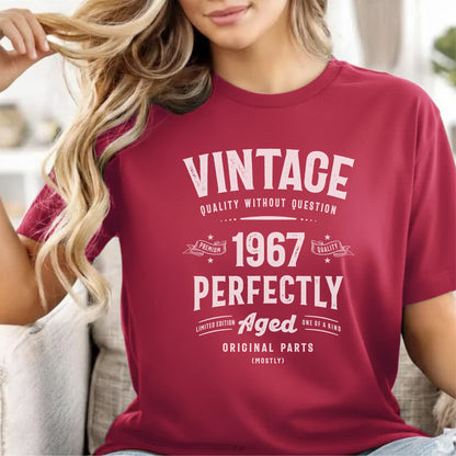 Custom Year - Vintage 1967 Perfectly Aged unisex classic tee