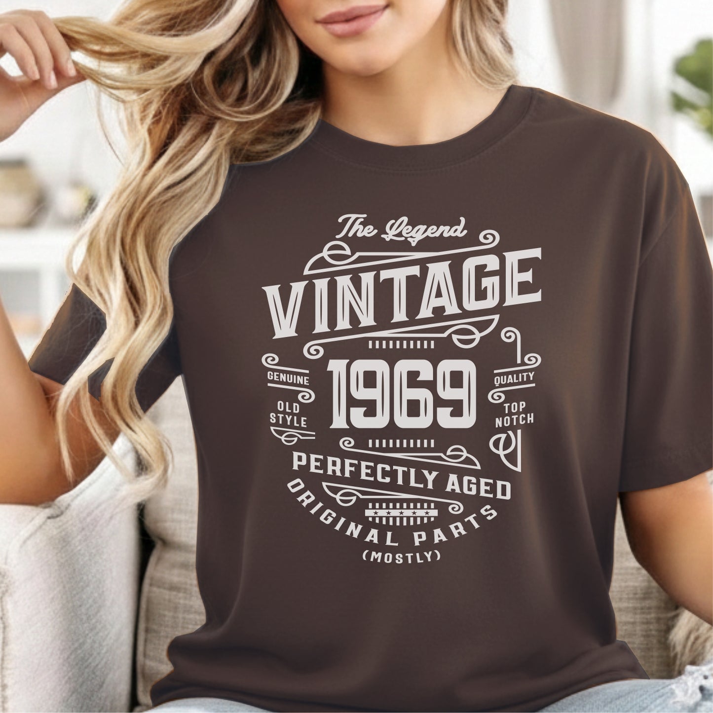 Custom Year - Vintage 1969 Perfectly Aged unisex classic tee