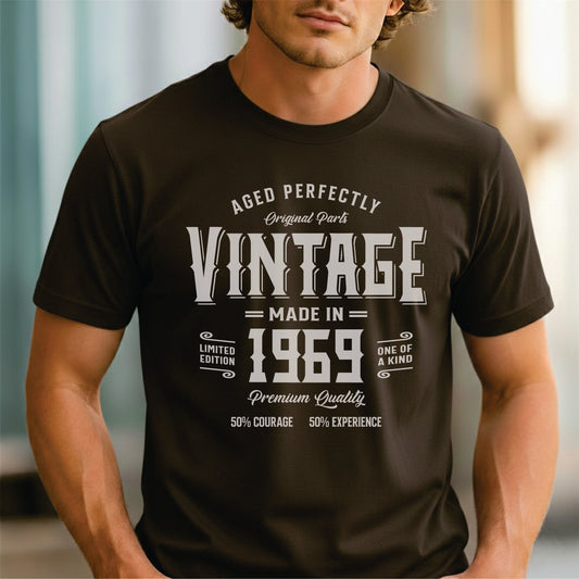 Custom Year - Vintage Made in 1969 unisex classic tee