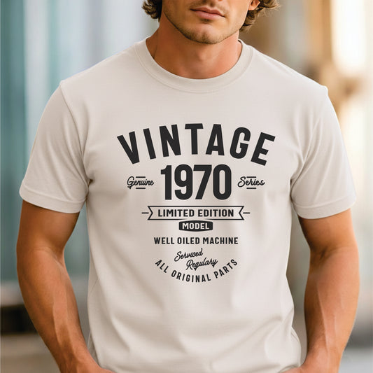 Custom Year - Vintage 1970 Limited Edition unisex classic tee