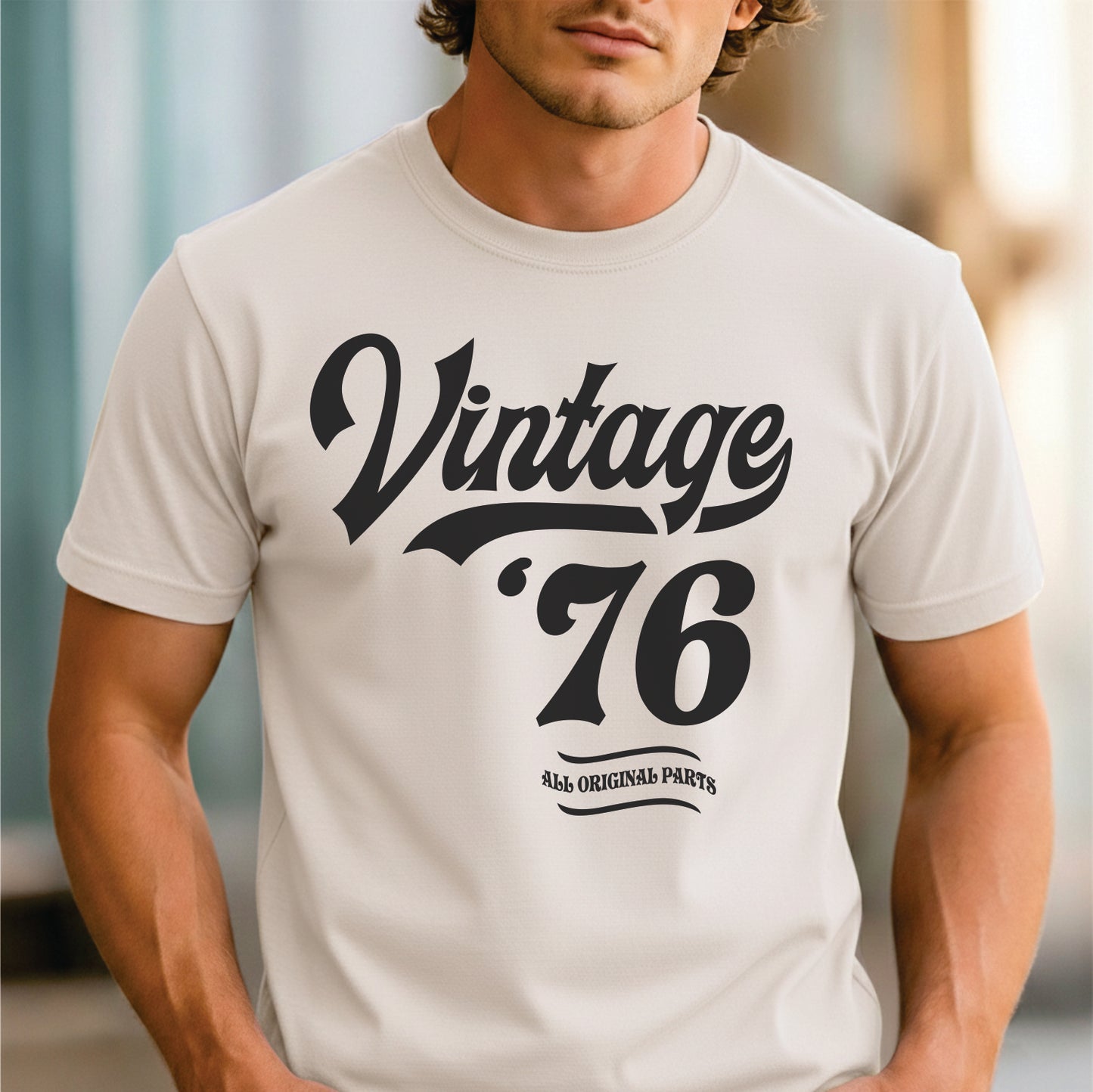 Custom Year - Vintage 1976 All Original Parts unisex classic tee