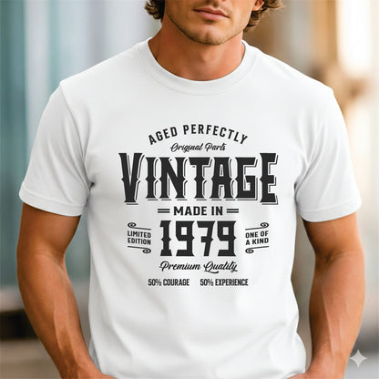 Custom Year - Vintage Made in 1979 unisex classic tee