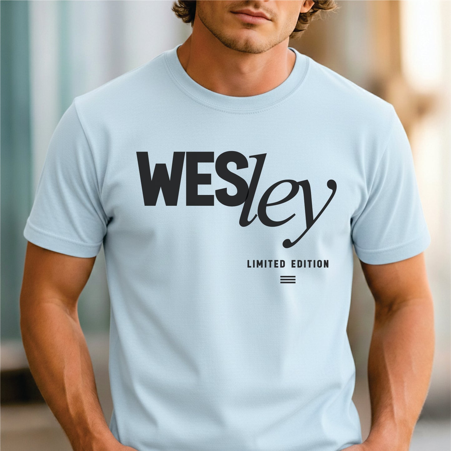 Custom Name - Wesley Design Limited Edition unisex classic tee