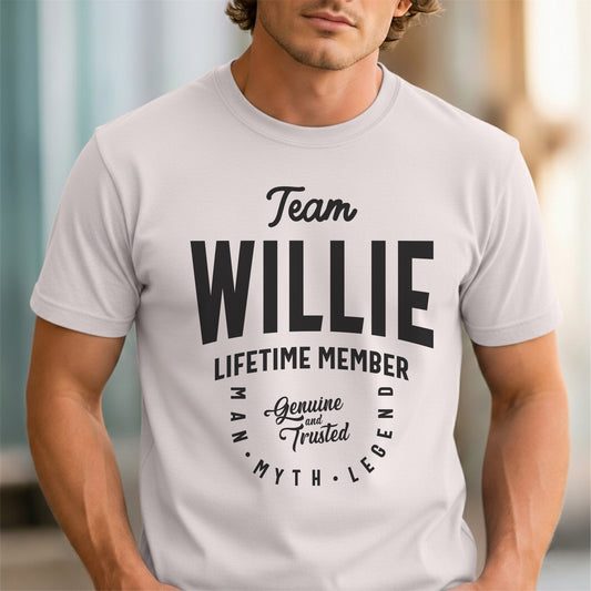 Funny Custom Name - Team Willie Lifetime Member unisex classic tee